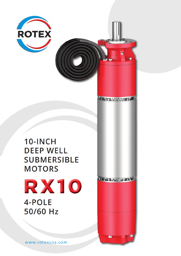 Deep Well Submersible Motors 10-Inch RX10